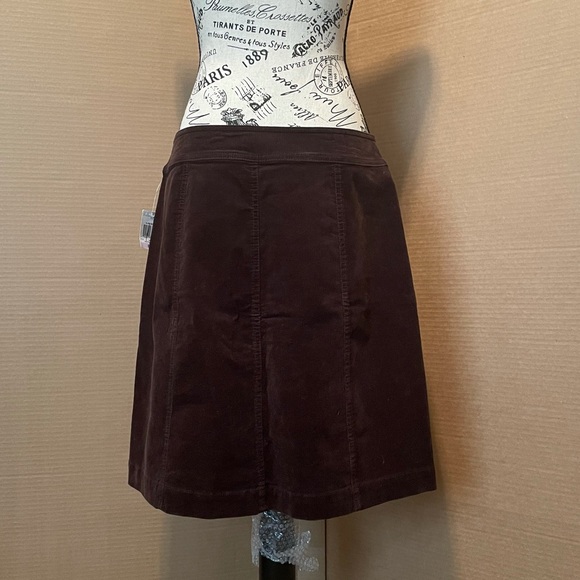 Charter Club A-Line Skirt Rich Truffle Sz 6 - Picture 2 of 12